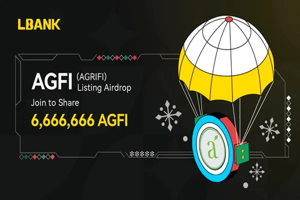 ایردراپ AGFI: دریافت 6,666,666 توکن در صرافی LBank