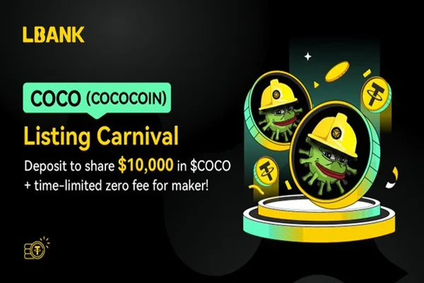 جشنواره $COCO در LBank | فرصت سودآوری 10,000 دلار جایزه
