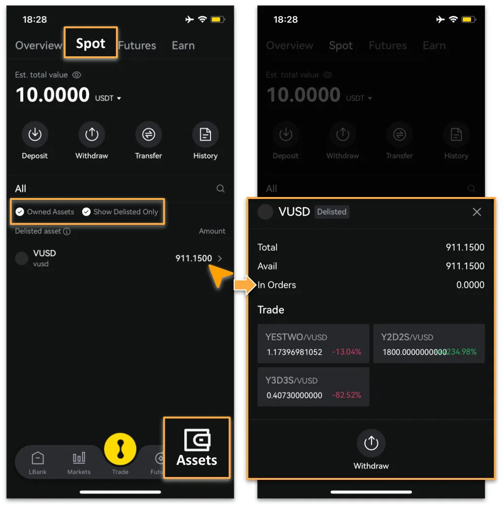 آموزش مرحله‌به‌مرحله بازیابی توکن حذف‌شده در LBank