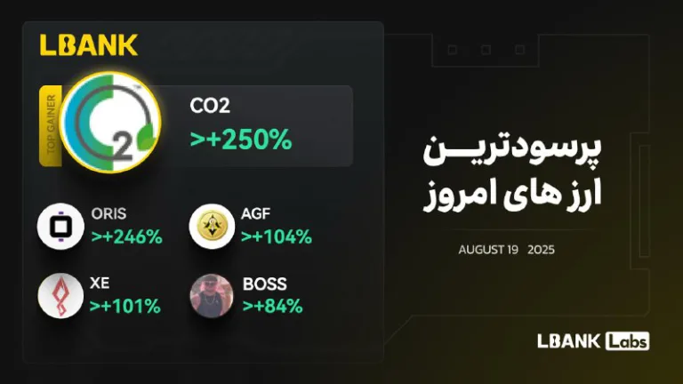 رمزارزهای برتر ۲۸ مرداد ۱۴۰۴ در صرافی Lbank