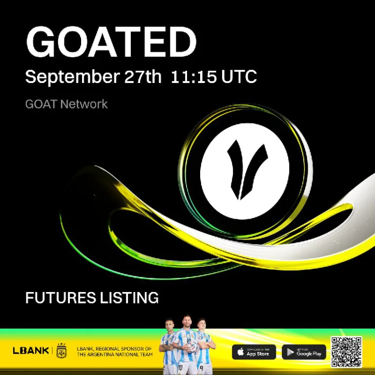 لیستینگ قرارداد پرپچوال GOATEDUSDT در صرافی Lbank از ۵ مهر ۱۴۰۴