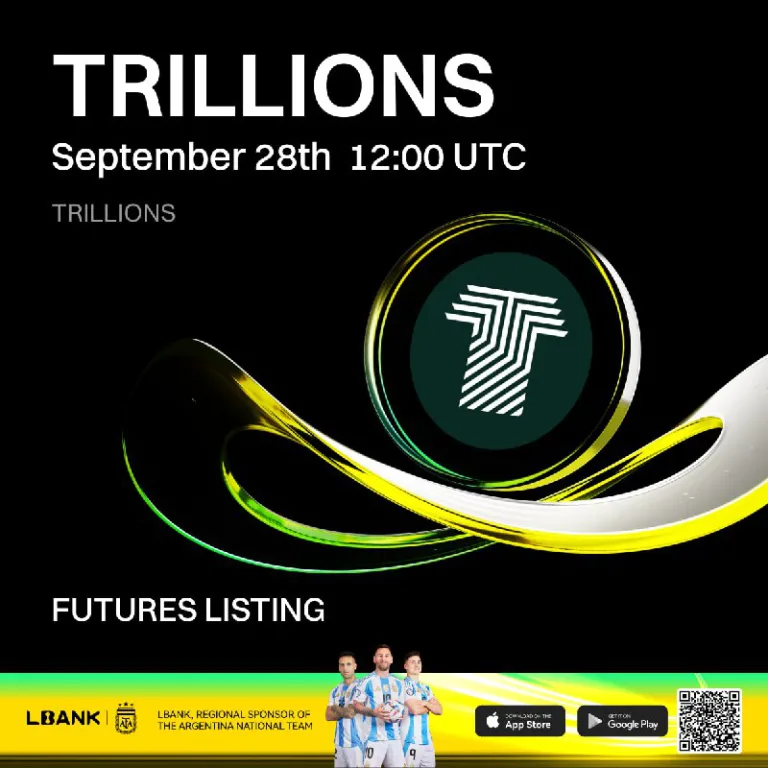 لیستینگ قرارداد پرپچوال TRILLIONS بر اساس USDT در صرافی Lbank