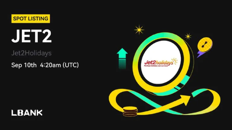 لیستینگ توکن JET2 Jet2Holidays رسماً در صرافی Lbank
