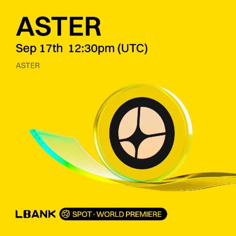 لیست شدن رمزارز ASTER در صرافی Lbank امروز