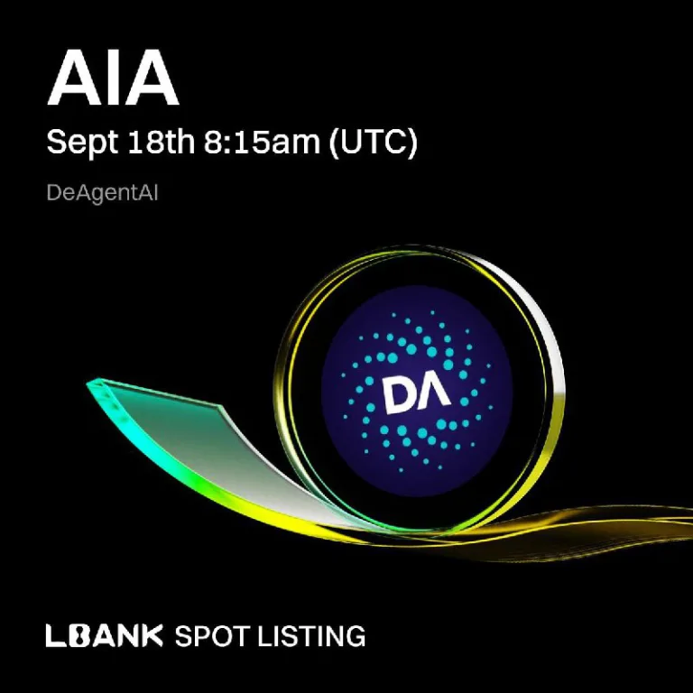 رمزارز DeAgentAI (AIA) به طور رسمی در صرافی Lbank لیست شد
