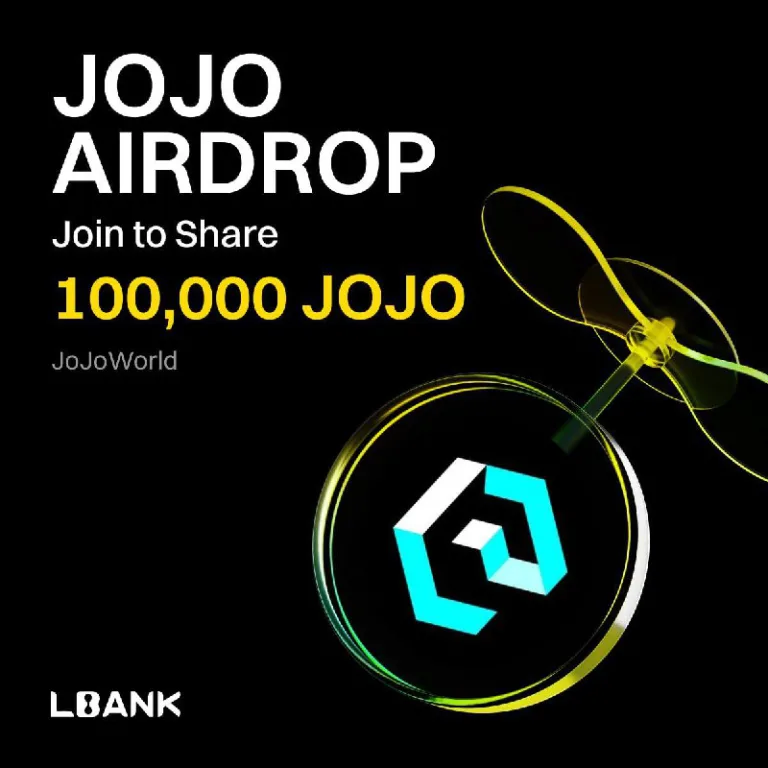 ایردراپ لیستینگ توکن JOJO در صرافی Lbank؛ ثبت نام و معاملات جایزه