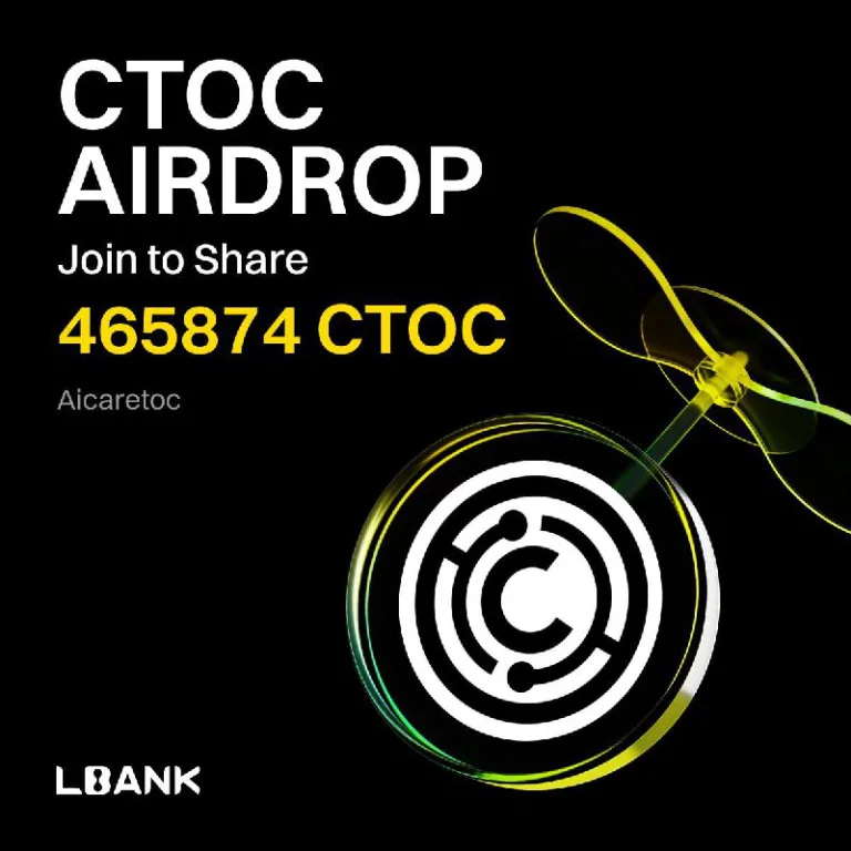 ایردراپ و لیستینگ توکن CTOC در صرافی Lbank با جوایز معاملاتی