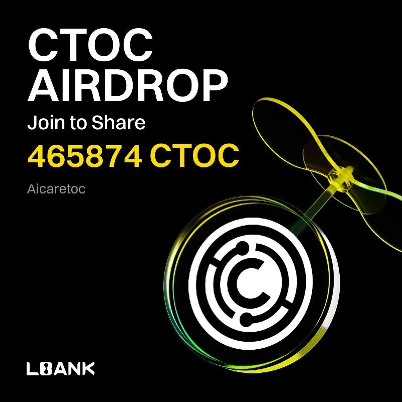 ایردراپ و لیستینگ توکن CTOC در صرافی Lbank با جوایز معاملاتی