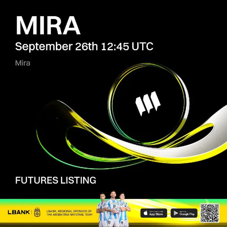لیستینگ فیوچرز رمزارز MIRA با اهرم 50 در صرافی Lbank