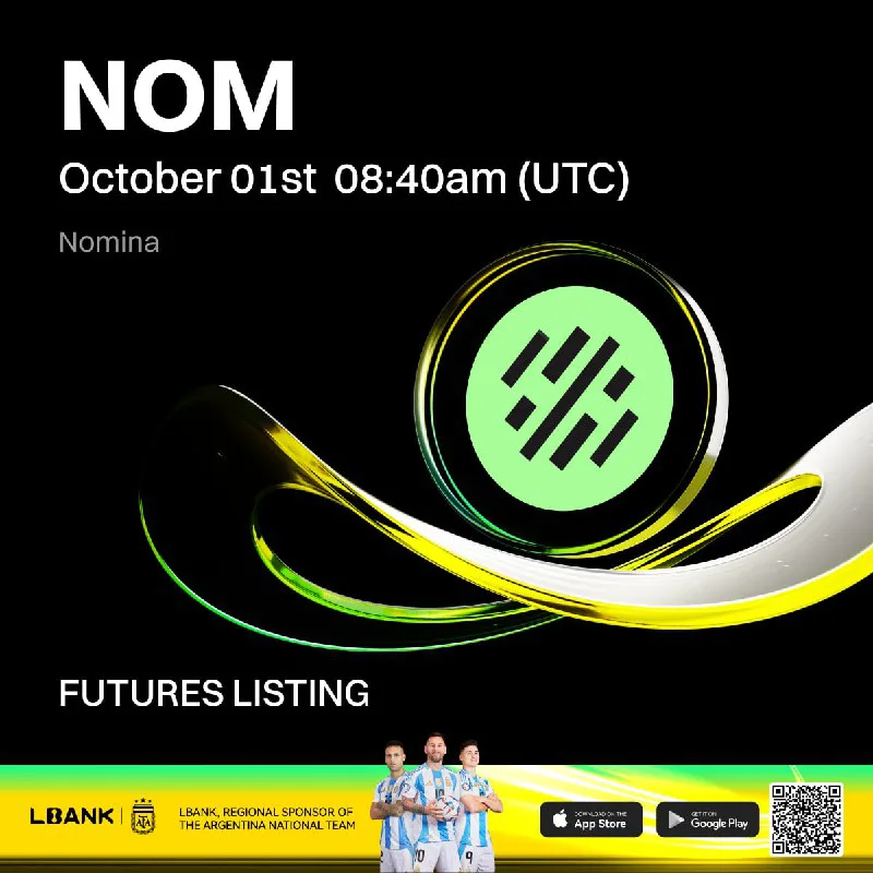 لیستینگ قرارداد دائمی NOMUSDT در صرافی Lbank از ۱۰ مهر ۱۴۰۴