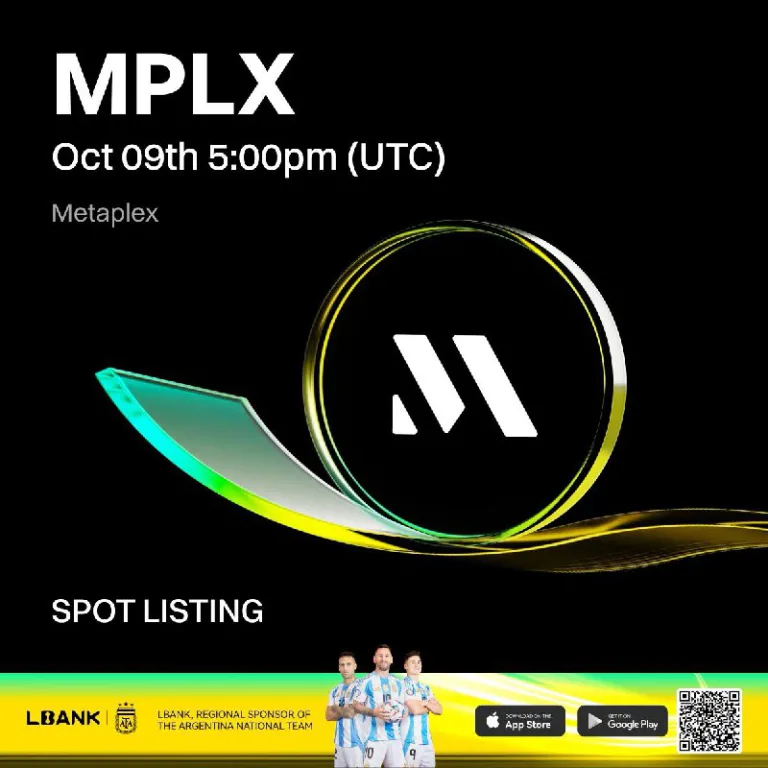 لیستینگ MPLX متاپلکس در صرافی Lbank از ۱۷ مهر ۱۴۰۴
