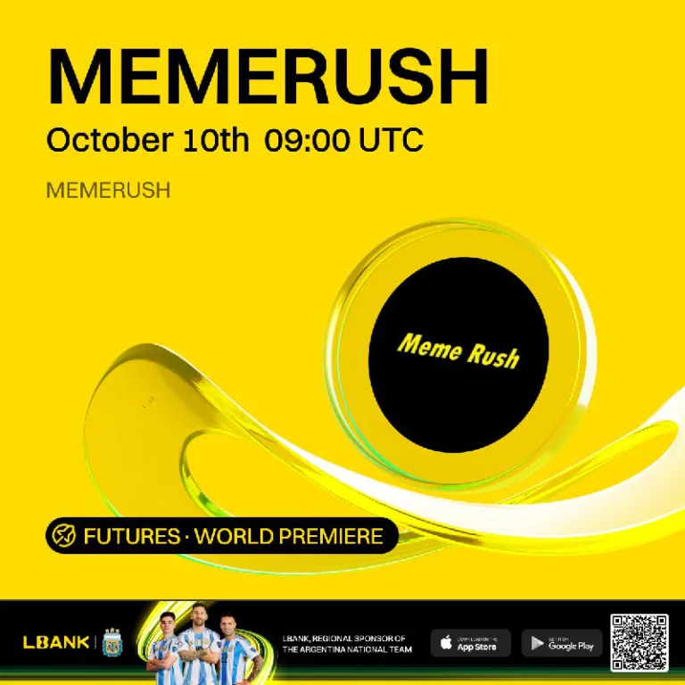 لیست شدن قرارداد دائمی MEMERUSH USDT در صرافی Lbank