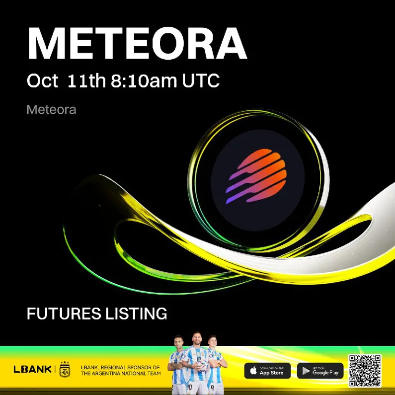 لیست شدن قرارداد دائمی METEORAUSDT در صرافی Lbank از ۱۹ مهر ۱۴۰۴