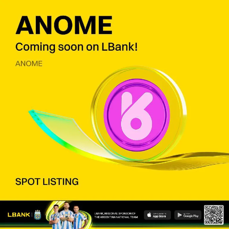 عرضه و لیست شدن توکن ANOME در صرافی Lbank به زودی