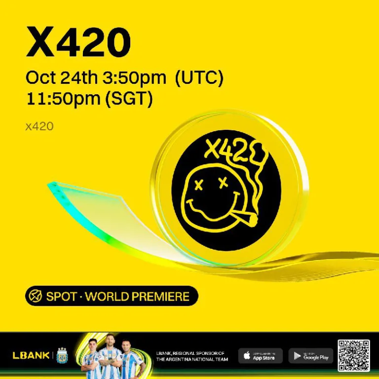 لیستینگ X420 در صرافی Lbank؛ آغاز معامله ۲ آبان ۱۴۰۴