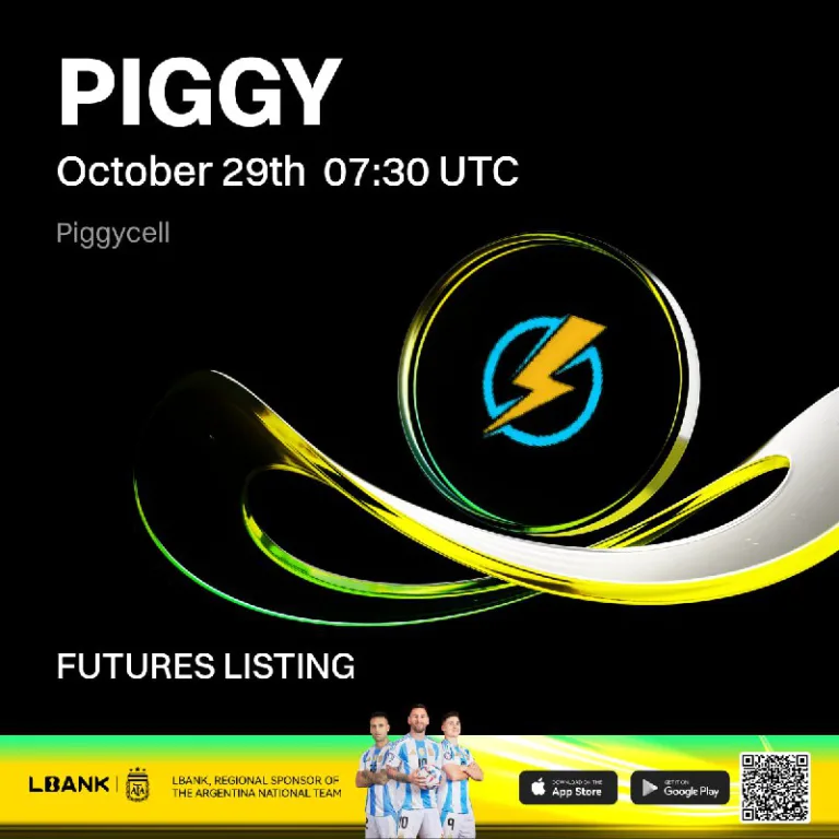 لیست شدن قرارداد دائمی PIGGYUSDT در صرافی Lbank از ۷ آبان ۱۴۰۴