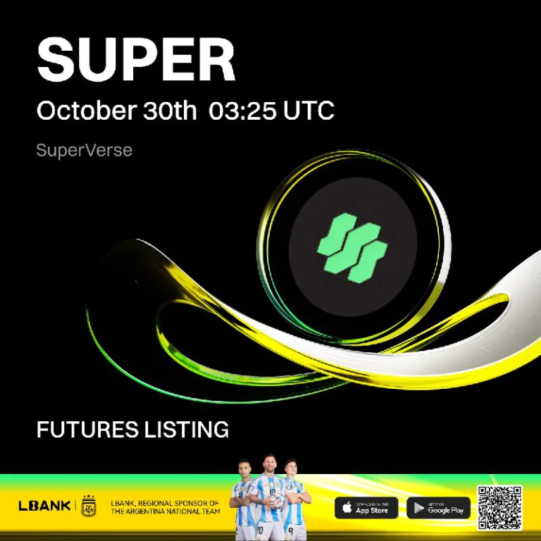 لیستینگ قرارداد پرپچوال SUPERUSDT با لوریج تا ۵۰ برابر در صرافی Lbank
