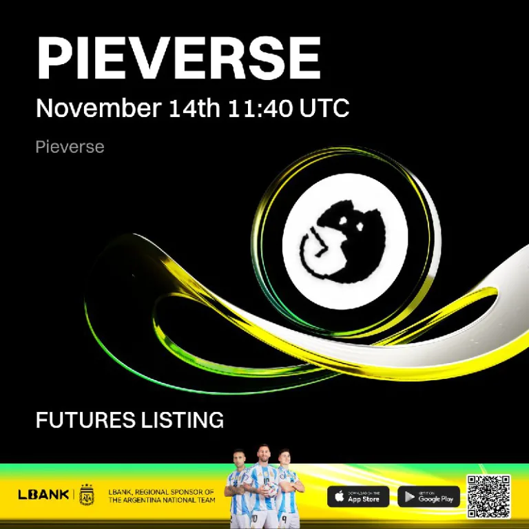 لیست شدن قرارداد دائمی PIEVERSEUSDT در صرافی Lbank