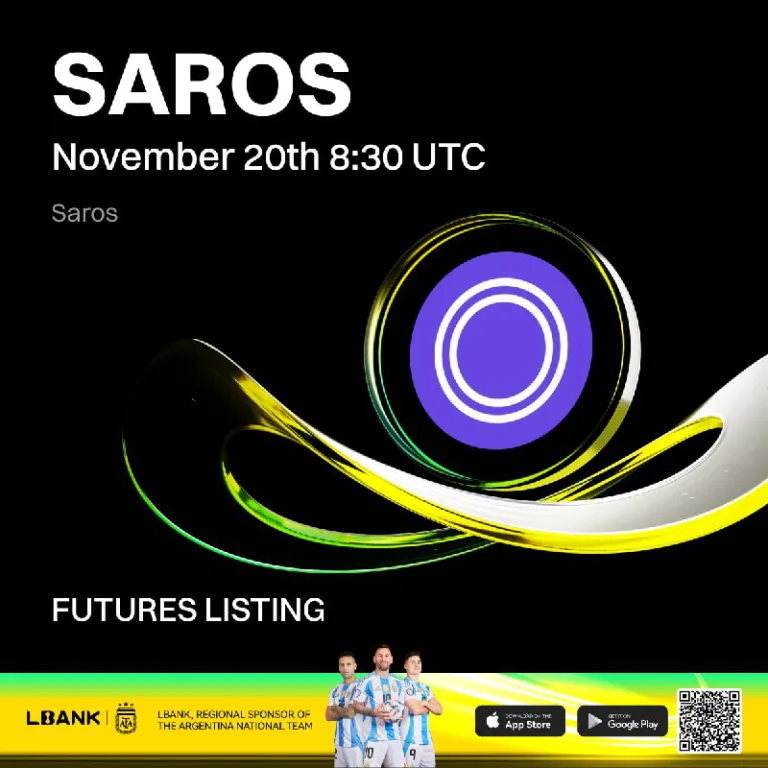 لیستینگ قرارداد پرپچوال SAROS در صرافی Lbank از ۲۹ آبان ۱۴۰۴
