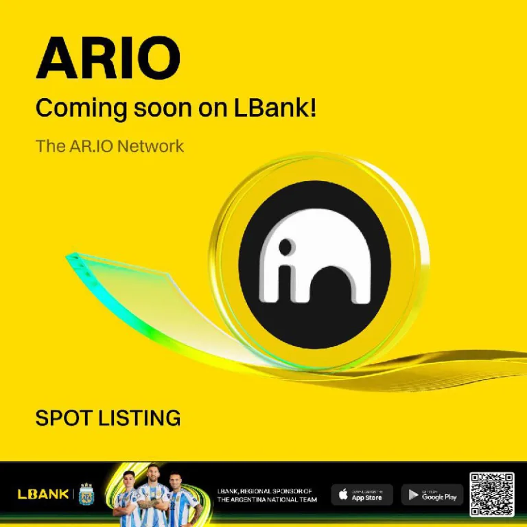لیست شدن توکن ARIO شبکه AR.IO در صرافی Lbank