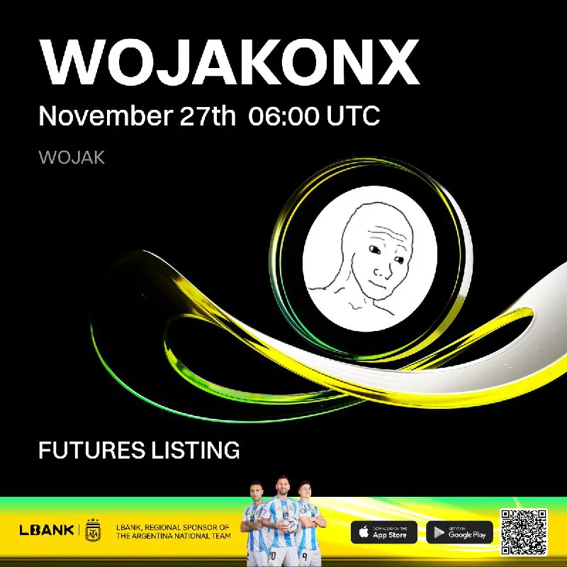 لیست قرارداد دائمی WOJAKONX در صرافی Lbank از ۶ آذر ۱۴۰۴