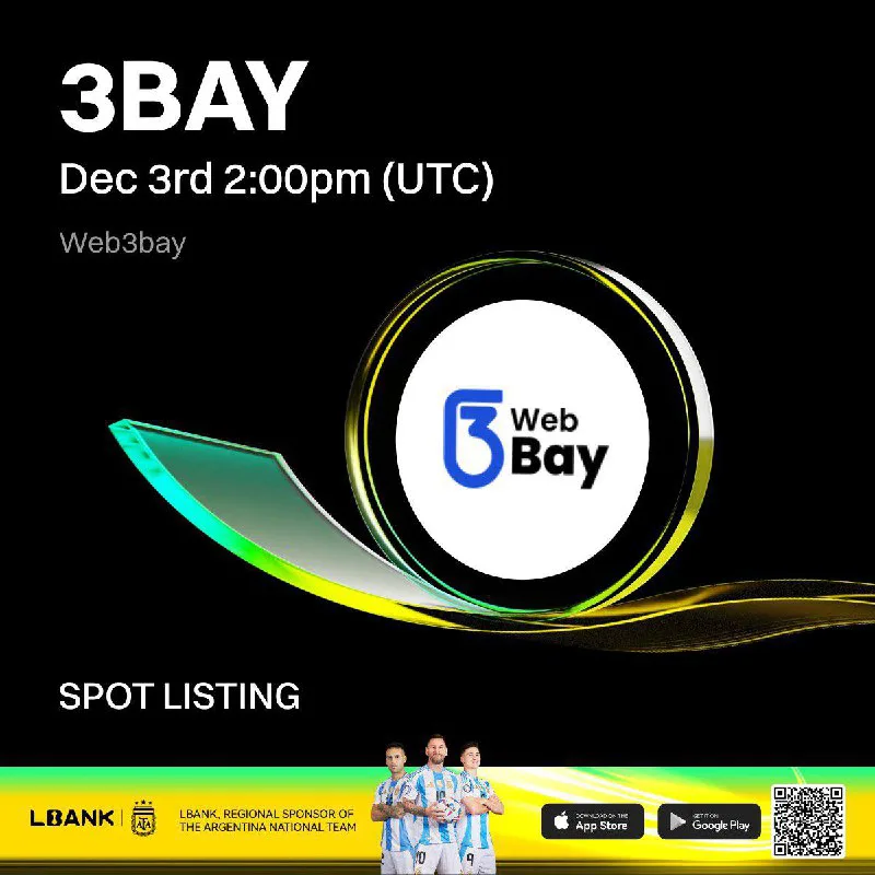 لیستینگ 3BAY در صرافی Lbank شروع معامله ۱۱ آذر ۱۴۰۴