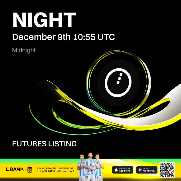 عرضه قرارداد دائمی NIGHTUSDT در صرافی Lbank از ۱۸ آذر ۱۴۰۴