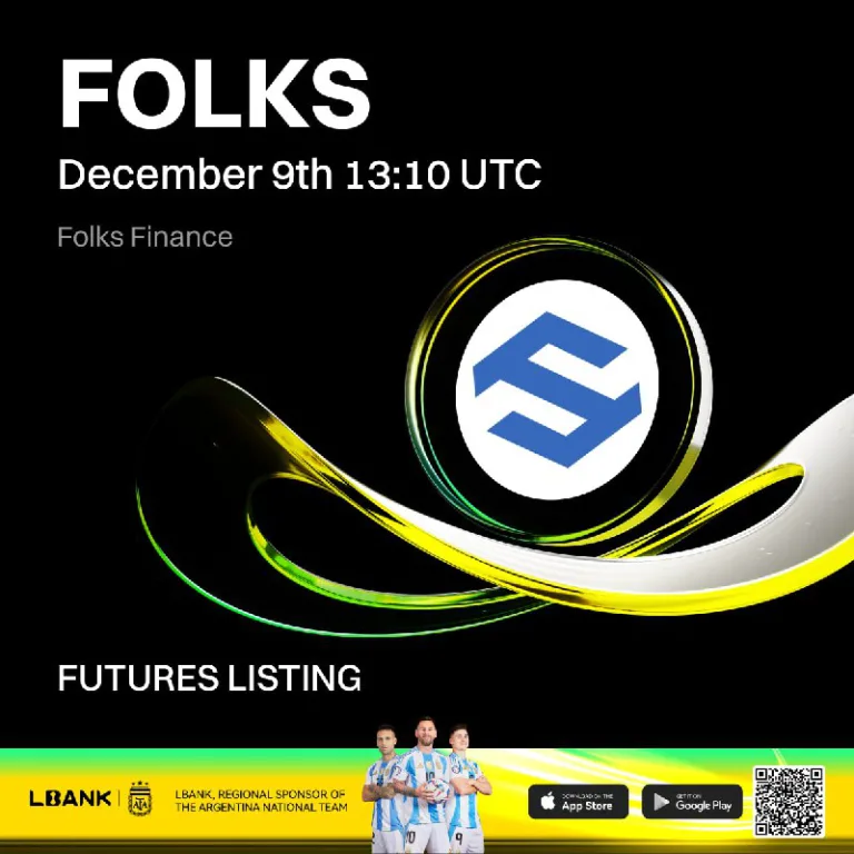 لیست شدن قرارداد دائمی FOLKSUSDT در صرافی Lbank از ۱۸ آذر ۱۴۰۴